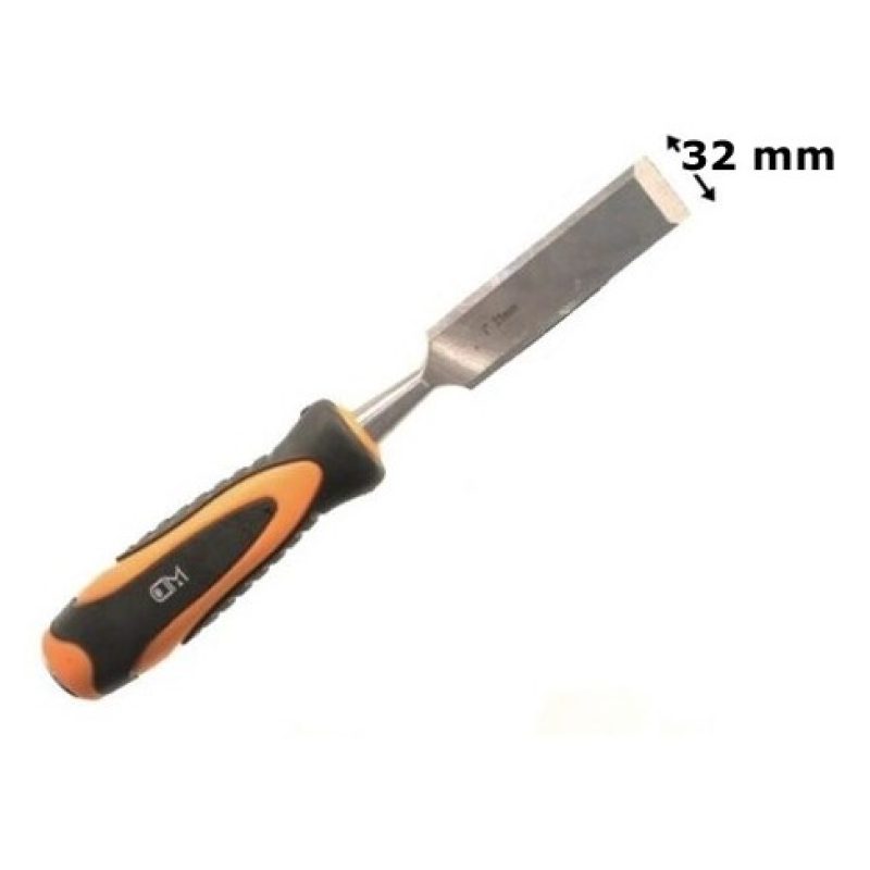 Iron SCALPELLO PER LEGNO DA 32 mm IN ACCIAIO FORGIATO CON MANICO BA...