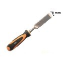 SCALPELLO PER LEGNO DA 8 mm IN ACCIAIO FORGIATO CON MANICO BATTENTE ANTISCIVOLO