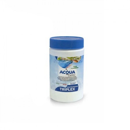 Acqua Bella Triplex 1kg Cloro in pastiglie scioglimento lento per piscina shock