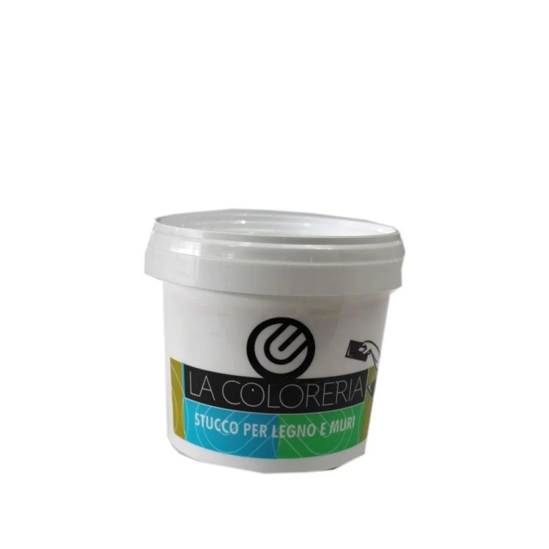 Stucco pronto in pasta 1 kg per supporti murali e legno per interni e esterni