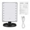 DOBO Specchio Trucco Con 16 Luci Led Large Mirror Rotazione 360° Ma...
