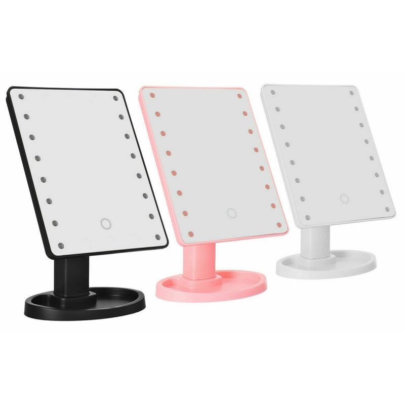 DOBO Specchio Trucco Con 16 Luci Led Large Mirror Rotazione 360° Ma...