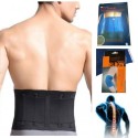 Fascia Lombare tutore in NEOPRENE con stecche di rinforzo semi rigide. Sostegno a corsetto Taglia unica regolabile con velcro