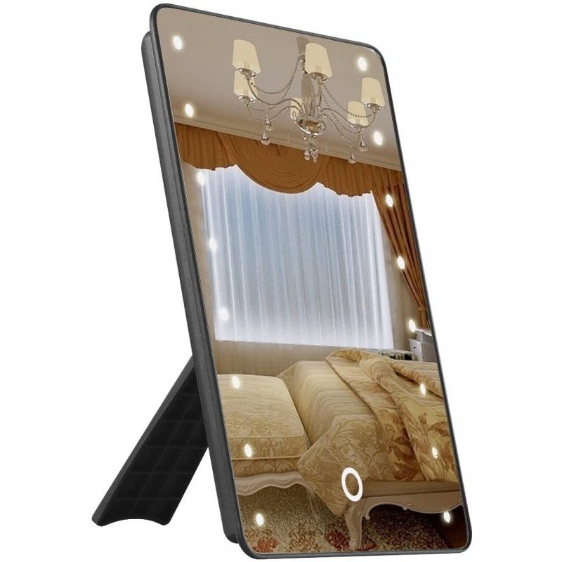 DRIWEI Specchio Trucco Con 16 Luci Led Mirror Makeup Da Tavolo Rego...