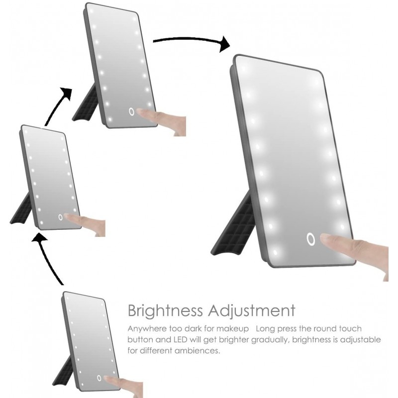 DRIWEI Specchio Trucco Con 16 Luci Led Mirror Makeup Da Tavolo Rego...