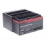 Dock station triplo slot HD per 3 Hard Disk da 3.5 e 2.5 (2 SATA-1 IDE) con lettore schede All-in-one