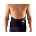 Fascia Lombare tutore in NEOPRENE con stecche di rinforzo semi rigide. Sostegno a corsetto Taglia unica regolabile con velcro