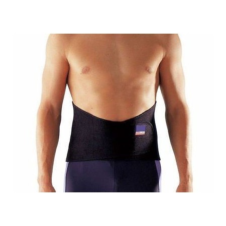Fascia Lombare tutore in NEOPRENE con stecche di rinforzo semi rigide. Sostegno a corsetto Taglia unica regolabile con velcro