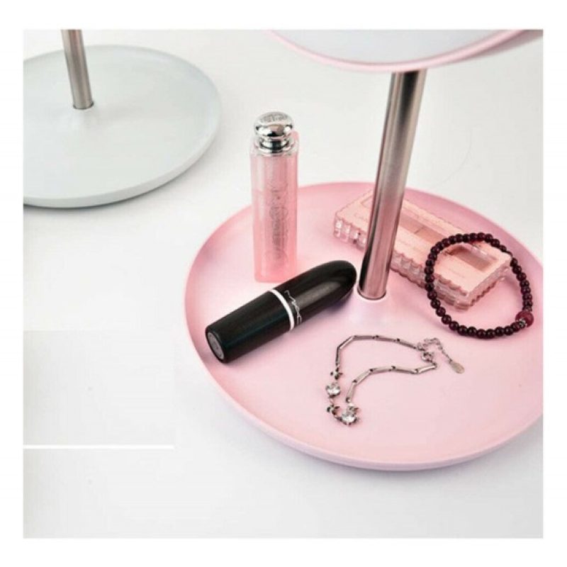 DRIWEI Specchio trucco con luce led base girevole bianco make up il...