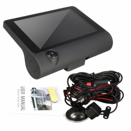 AUTO DVR Video Recorder Fotocamera anteriore posteriore specchio tripla lente