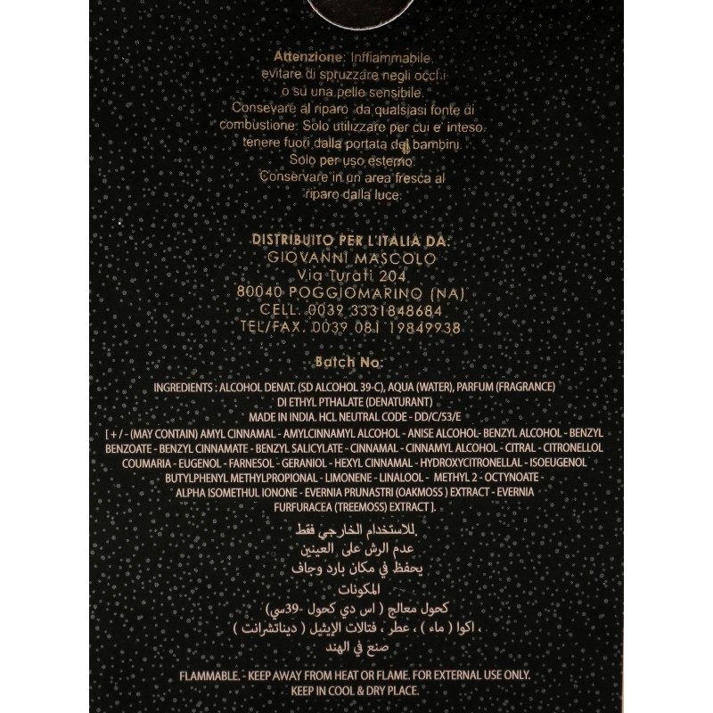 DOBO ILLUSION BLACK 100 ML PROFUMO EQUIVALENTE BLACK OPIUM di YVES ...
