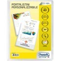 PORTALISTINI PERSONALIZZABILE FAVORIT 40 BUSTE 22 X 30 CM COPERTINA FLESSIBILE
