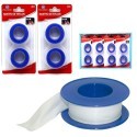 4x Nastri di teflon in confezione blister larghezza 12 mm 10 Metri nastro nastri