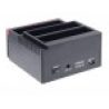 Dock station triplo slot HD per 3 Hard Disk da 3.5 e 2.5 (2 SATA-1 IDE) con lettore schede All-in-one