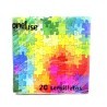 40 PZ TOVAGLIOLI DOPPIO VELO PUZZLE MILLE COLORI 33X33 CM PACCO FES...