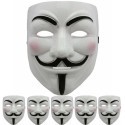 5x maschera V per Vendetta maschere Guy Fawkes Anonymous maschere in plastica