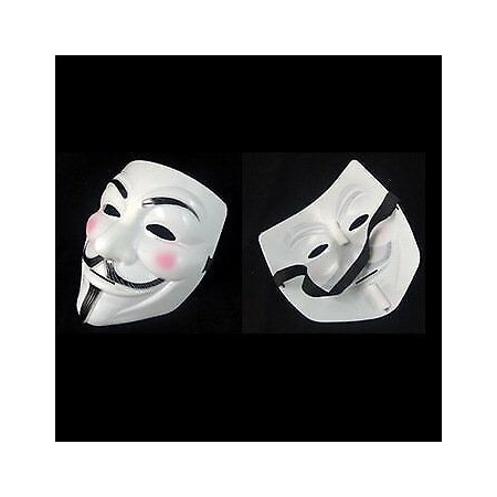 5x maschera V per Vendetta maschere Guy Fawkes Anonymous maschere in plastica