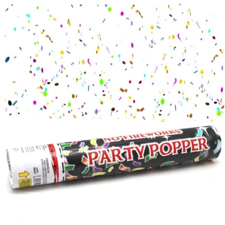 SPARA CORIANDOLI COLORATI TUBO 60 CM SOLDI SPARA CORIANDOLI FESTA PARTY