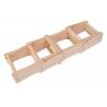 Cantinetta cantina portabottiglie in legno per 10 bottiglie scaffale richiudibile