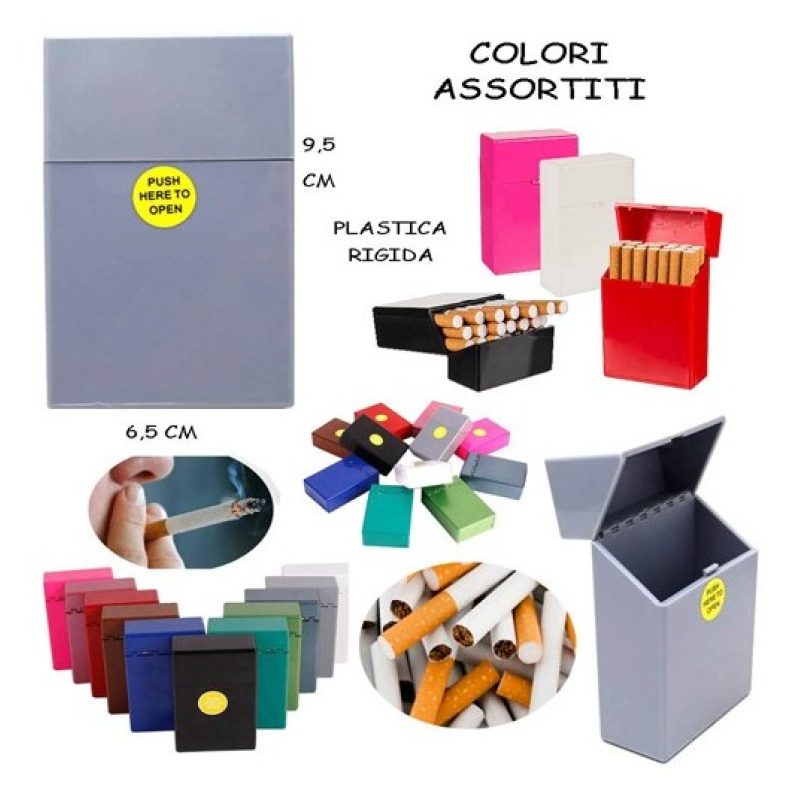 - Senza marca/Generico - 3x CUSTODIA CASE SIGARETTE PLASTICA RIGIDA...