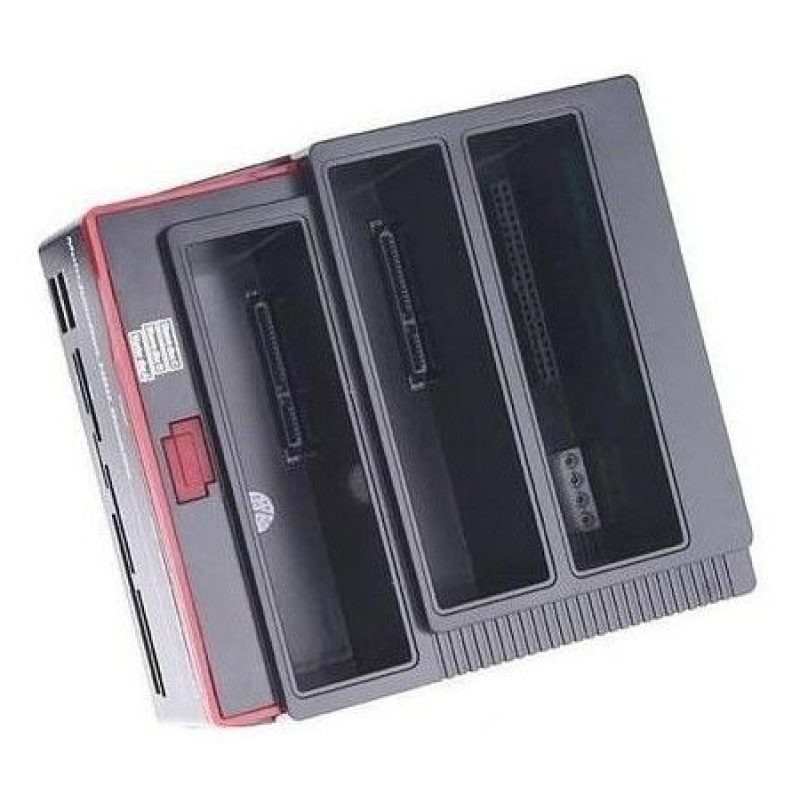 Dock station triplo slot HD per 3 Hard Disk da 3.5 e 2.5 (2 SATA-1 IDE) con lettore schede All-in-one