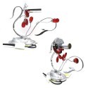 ABAT JOUR LUMETTO APLIQUE CROMO EVA CHIC LUCE ILLUMINAZIONE ATTACCO E14