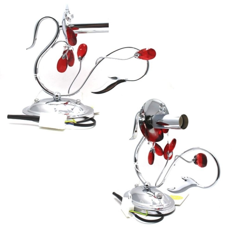 ABAT JOUR LUMETTO APLIQUE CROMO EVA CHIC LUCE ILLUMINAZIONE ATTACCO E14