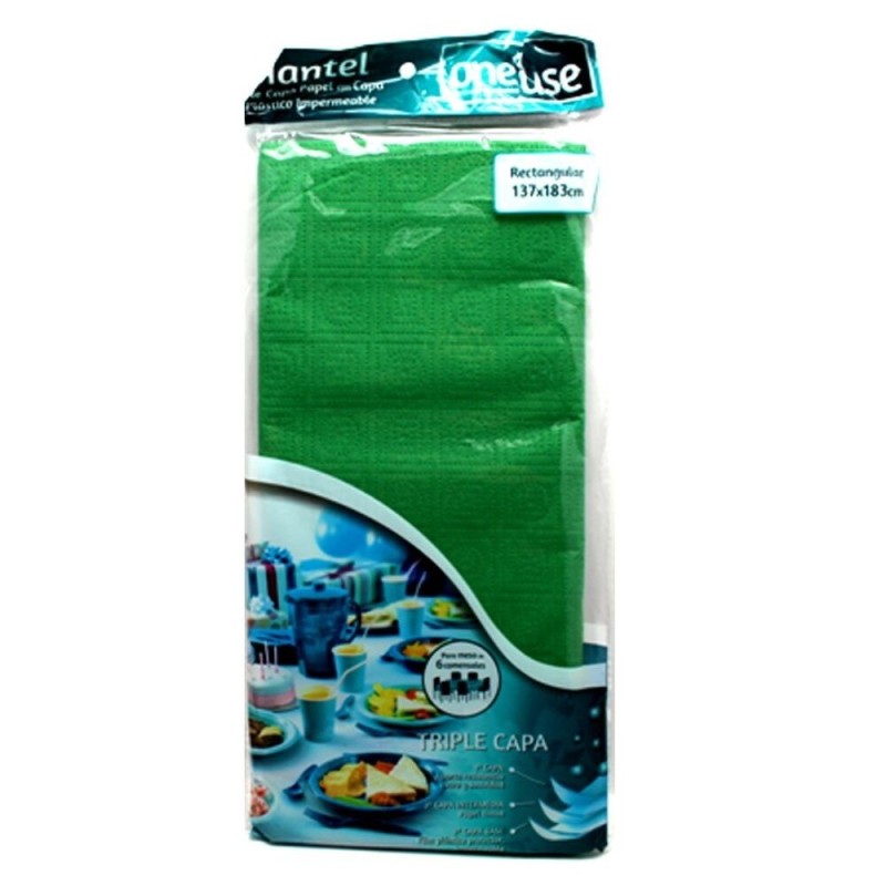 TOVAGLIA CARTA PER FESTE PARTY COLORE VERDE 1.37X1.8 MT 347C COMPLEANNO COLORI