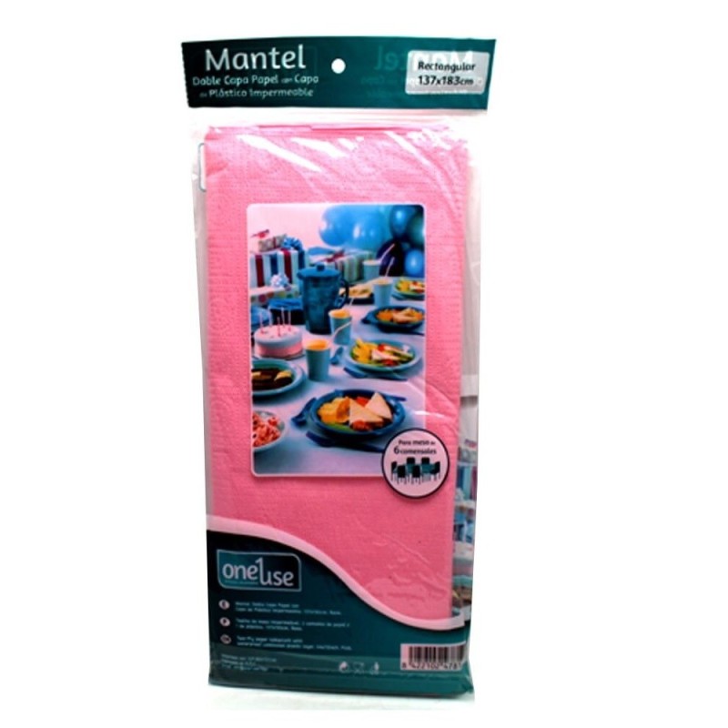 TOVAGLIA CARTA PER FESTE PARTY COLORE ROSA 1.37X1.8 MT 182C COMPLEANNO COLORI