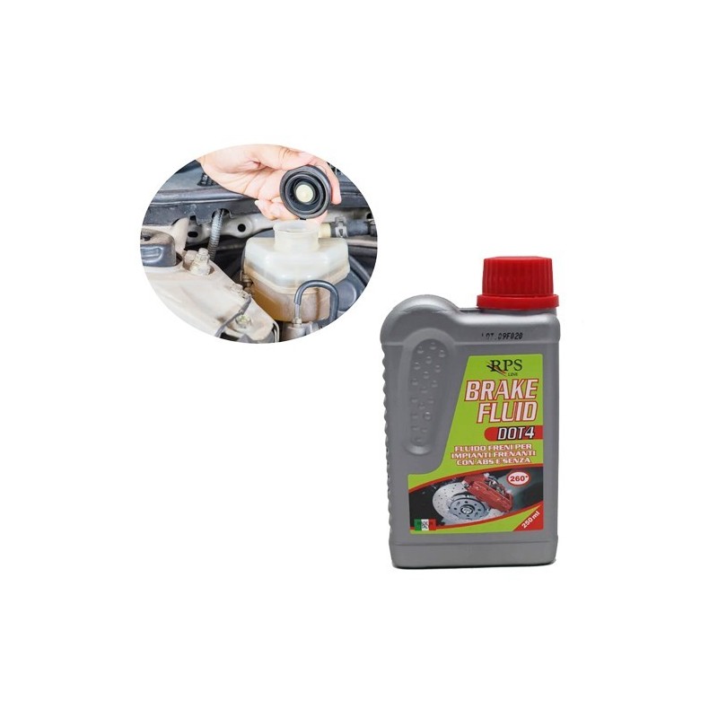 OLIO FRENI DOT 4 ML 250 RPS LINE AUTO E MOTO FLUIDO FRENI PER IMPIANTO FRENANTE