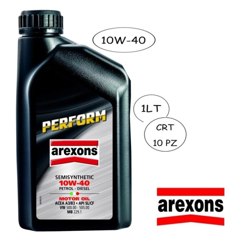 Arexons AREXONS OLIO SEMI SINTETICO PERFORM 1LT 10W40 for category_...