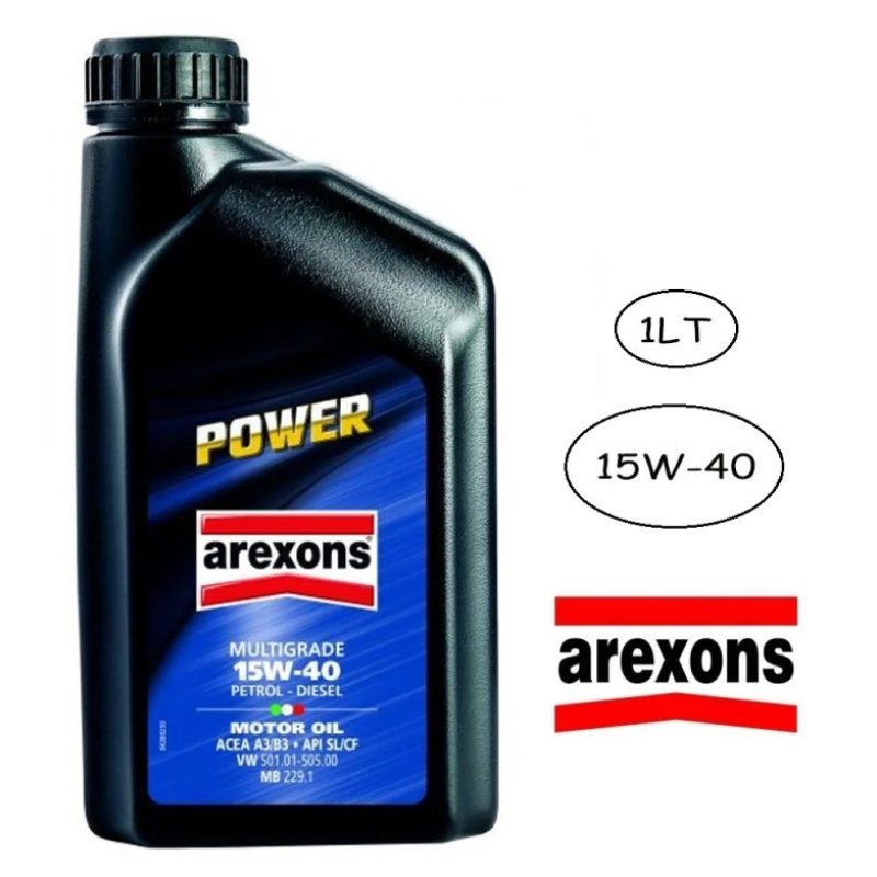 Arexons OLIO SINTETICO PER MOTORI 15W-40 POWER 1LT AREXONS MULTIGRA...