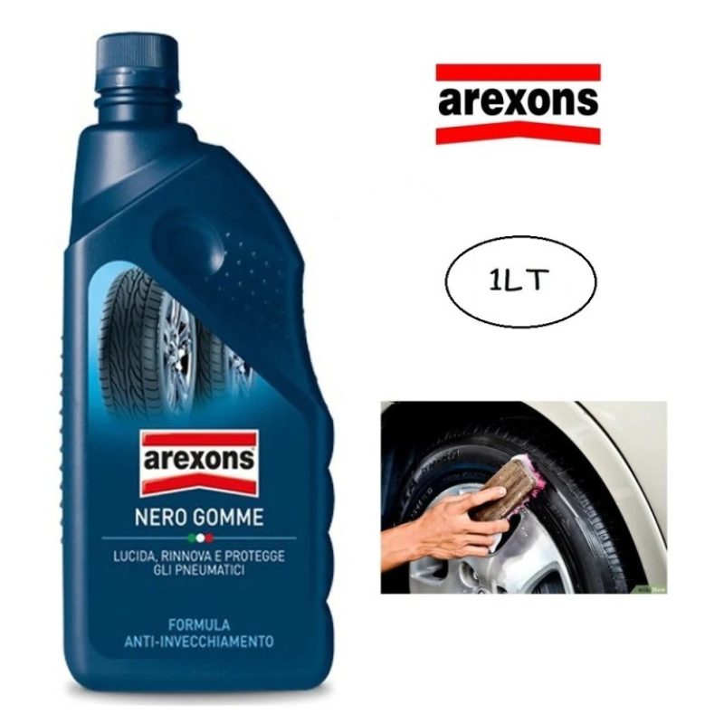 Arexons AREXONS RINNOVA E PROTEGGE NERO GOMME 1LT PNEUMATICO COMPON...