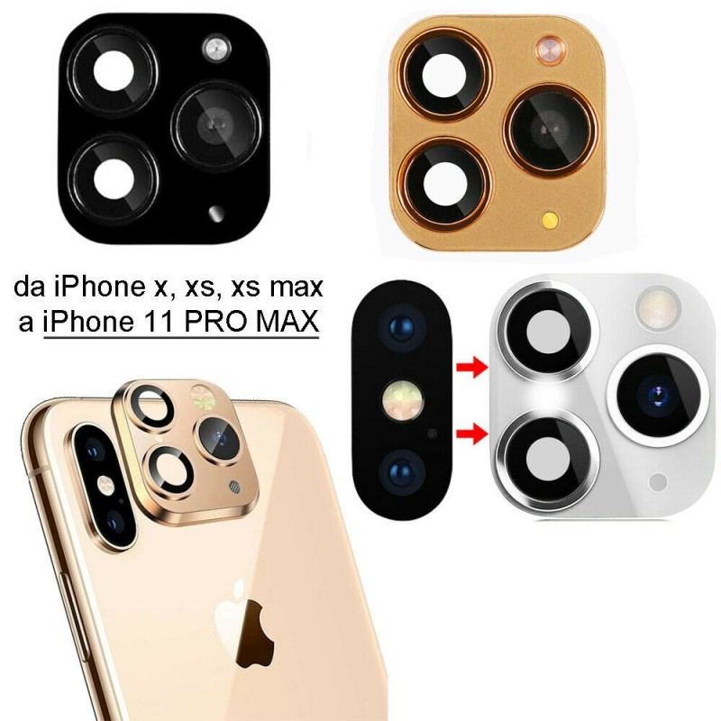 DOBO 3x Adesivo fotocamera finta da iPhone X XS Max a iPhone 11 PRO...