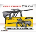 Mitra Fucile D'Assalto Cobra-301 Gioco Giocattolo Bambini 6x23x51 Cm Mirino