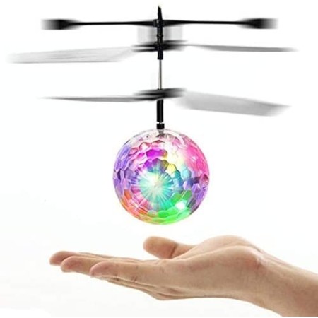 MINI ELICOTTERO SFERA VOLANTE PALLA LUMINOSA GIOCATTOLO BAMBINI FLYING BALL