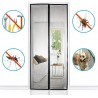 DOBO TENDA ZANZARIERA MAGNETICA CON CALAMITA 140 X 240 CM NERA PER ...