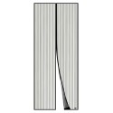 TENDA ZANZARIERA MAGNETICA CON CALAMITA 140 X 240 CM NERA PER PORTA BALCONE