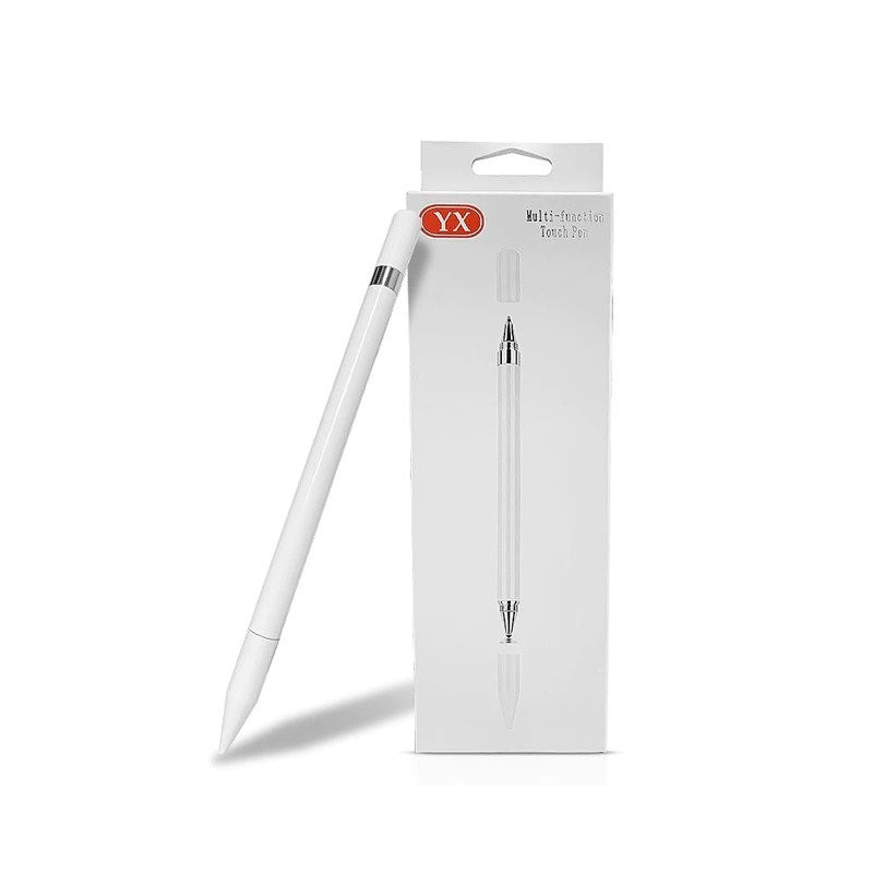 Penna stilo punta touch multifunzione YX Bianca 9x160 mm touch screen telefoni