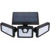 DOBO FARETTO CON PANNELLO SOLARE 74 LED 30 WATT SENSORE DI MOVIMENT...