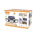 FARETTO CON PANNELLO SOLARE 74 LED 30 WATT SENSORE DI MOVIMENTO FARO DA ESTERNO