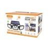 DOBO FARETTO CON PANNELLO SOLARE 74 LED 30 WATT SENSORE DI MOVIMENT...