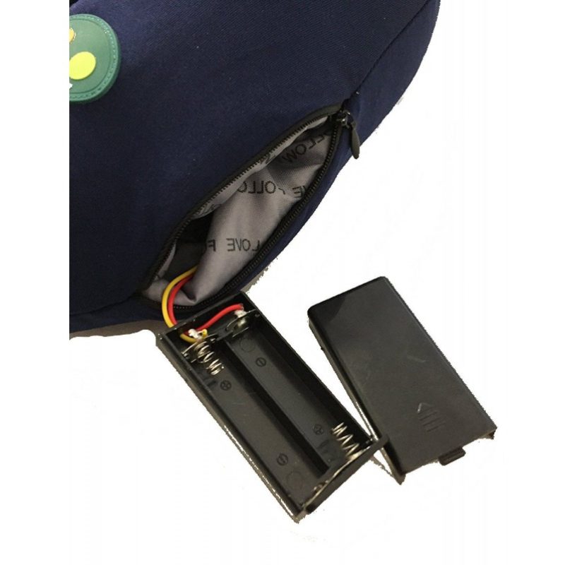 Cuscino da viaggio morbido per il collo cuscino cervicale con funzione vibrante e massaggiante alimentato a batterie 