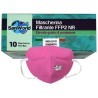 SaniWorld 20x MASCHERINE FFP2 ITALIANE CERTIFICATE CE COLORE ROSA P...