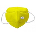 40x Mascherine FFP2 Italia certificate CE colore Giallo monouso Naso Bocca viso