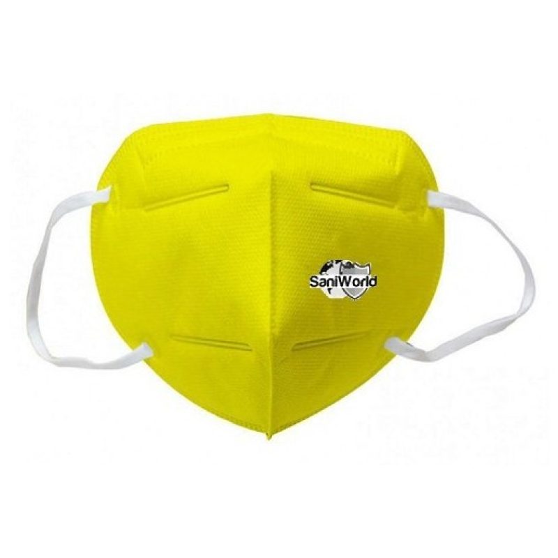 SaniWorld 40x Mascherine FFP2 Italia certificate CE colore Giallo m...