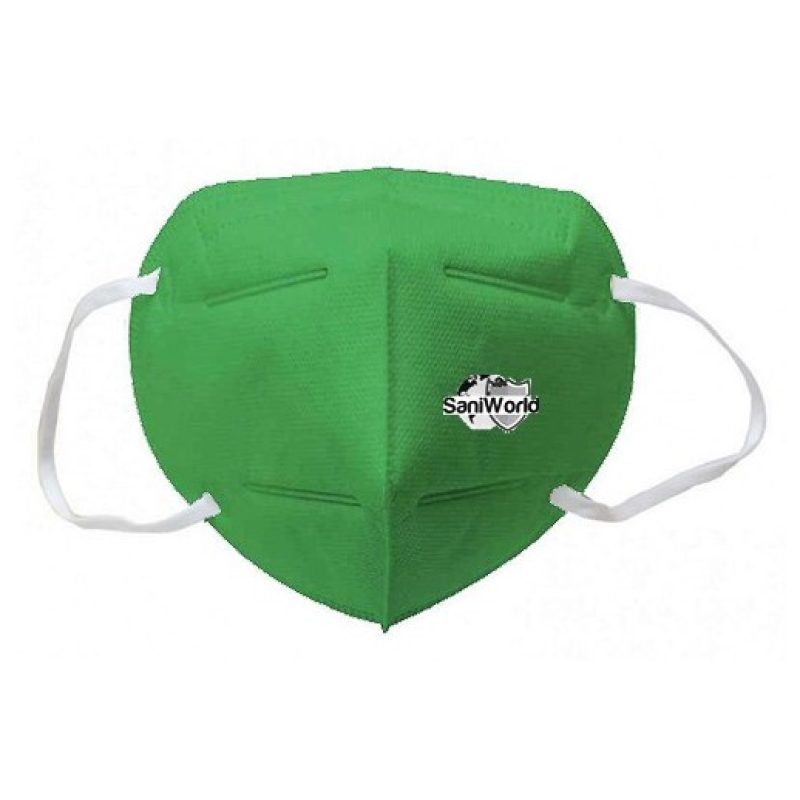 SaniWorld 40x Mascherine FFP2 Italia certificate CE colore Verde mo...