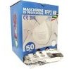 FAS 50x MASCHERINE FFP2 ITALIANE CERTIFICATE CE COLORE NERO PORTA M...