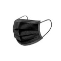 100x MASCHERINE TIPO II BAMBINI CERTIFICATE CE NERA monouso Naso Bocca viso