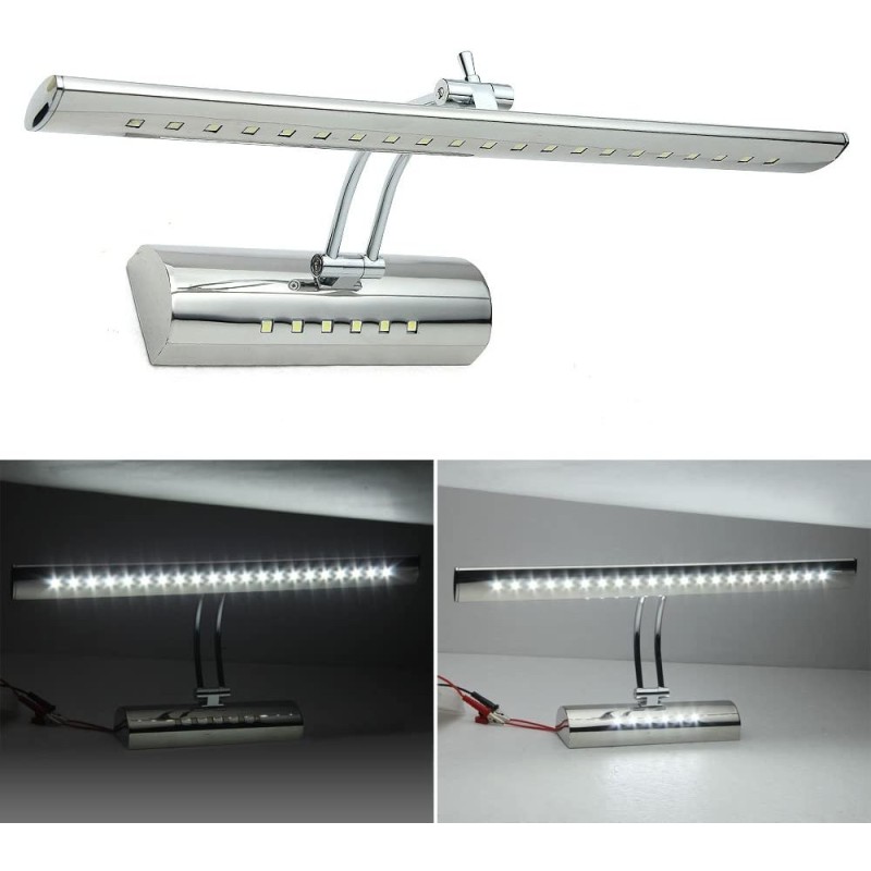 - Senza marca/Generico - Applique lampada da parete cromata muro sp...